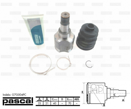 Cap planetara stanga spre cutia de viteze (23z/21z/40mm) FORD FOCUS 1.4/1.6/1.8 intre 1998-2005 [0]