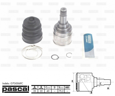 Transmisie - Cap planetara stanga spre cutia de viteze (23z/22z/40mm) FORD FOCUS C-MAX, FOCUS II 1.4/1.6 intre 2003-2013