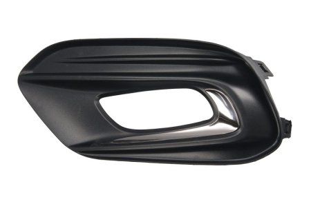 Elemente bara - Capac bara fata Stanga (cu gauri pentru lumini de zi, crom/negru) potrivit FIAT TIPO 356 2015-2020