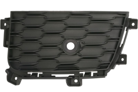Elemente bara - Capac bara fata Stanga (cu orificii senzori parcare, plastic, negru, ALTITUDE/LAREDO/LIMITED/OVERLAND/SUMMIT) potrivit JEEP GRAND CHEROKEE V dupa 2020
