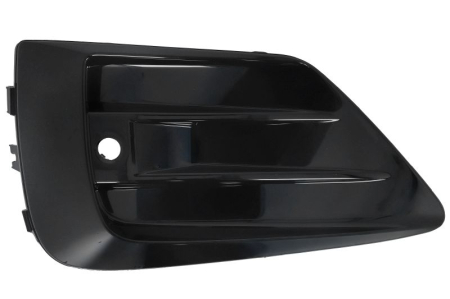 Elemente bara - Capac bara fata Stanga (cu orificii senzori parcare, plastic, negru, R-DESIGN) potrivit VOLVO XC60 II 2017-2022