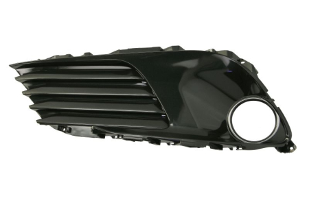 Elemente bara - Capac bara fata Stanga (cu un loc pentru dunga, cu orificii proiector ceata, plastic, negru lucios) potrivit TOYOTA AURIS E18 2015-2018