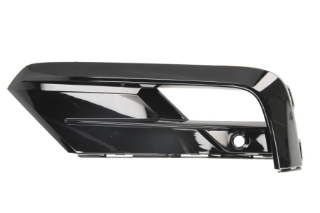 Elemente bara - Capac bara fata Stanga (R-LINE, cu orificii proiector ceata, cu orificii senzori parcare, plastic, negru lucios) potrivit VW TIGUAN II dupa 2018