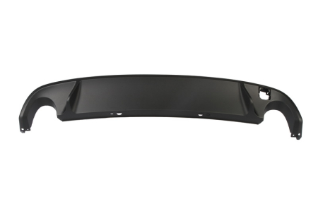 Elemente bara - Capac bara Spate (GTI, negru, cu taietura pentru toba de esapament: Doua) potrivit VW GOLF VI Hatchback 2008-2013