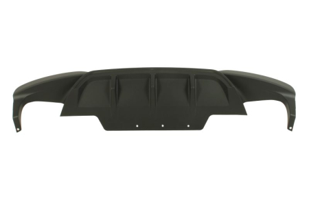 Elemente bara - Capac bara Spate Inferior (negru, cu taietura pentru toba de esapament: dublu) potrivit BMW 6 F12, F13 Coupe 2010-2017