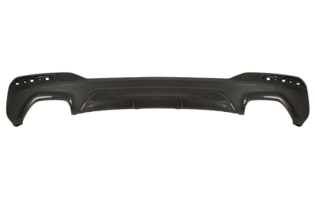 Elemente bara - Capac bara Spate (mufa de remorcare, M PERFORMANCE, negru, cu taietura pentru toba de esapament: Doua) potrivit BMW 5 G30, G31, G38, F90 2020-2023
