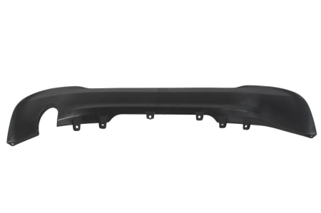Elemente bara - Capac bara Spate (negru-mat, cu taietura pentru toba de esapament: pe stanga; unu) potrivit BMW 2 Active Tourer F45, F46 2014-2018