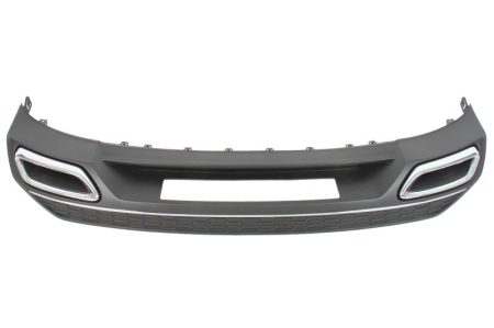 Elemente bara - Capac bara Spate (S-LINE, cu suport de gauri, negru) potrivit AUDI A3 8Y Sedan 2020-2024