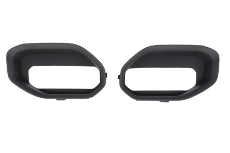 Elemente bara - Capac carlig remorcare Fata Dreapta/Stanga Inferior, Partial inchis; Set 2 bucati, plastic, negru 05.18-