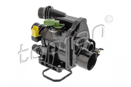 Termostat - Carcasa termostat (105°C) potrivit CITROEN BERLINGO, BERLINGO/MINIVAN, C3 AIRCROSS II, C3 III, C4 CACTUS, C4 III, C5 AIRCROSS, GRAND C4 SPACETOURER; OPEL ASTRA stanga 1.2 01.13-