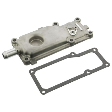 Termostat - Carcasa termostat potrivita SCANIA 4, 4 BUS, F, K I, N BUS DC09.109-DT12.12 dupa 1995 (cu garnitura, O iesire)