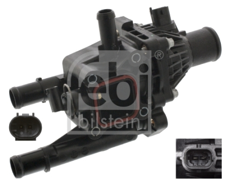 Carcasa termostat potrivita ALFA ROMEO 159; CHEVROLET AVEO, CRUZE, ORLANDO, TRAX; FIAT CROMA; OPEL ASTRA J, ASTRA J GTC, INSIGNIA A, MOKKA / MOKKA X, ZAFIRA C 1.6-1.8LPG dupa 2005 [2]