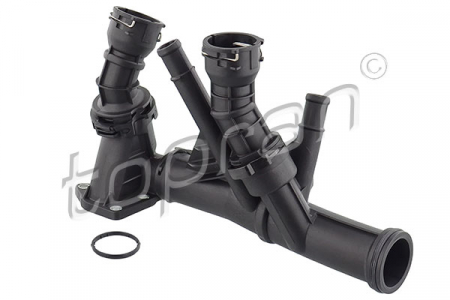 Termostat - Carcasa termostat potrivit AUDI A1, A3, Q2, Q3, TT; SEAT ALHAMBRA, ARONA, ATECA, IBIZA V, LEON, LEON ST, TOLEDO IV; SKODA KAROQ, KODIAQ, OCTAVIA III, RAPID, SUPERB III 1.4D/1.6D/2.0D 11.09-