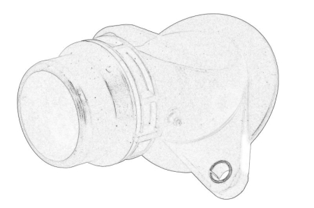 Termostat - Carcasa termostat potrivita AUDI A3, A4 ALLROAD B8, A4 B8, A5, A6 C7, Q5, TT; VW CC B7, EOS, GOLF V, GOLF VI, JETTA III, PASSAT ALLTRACK B7, PASSAT B6, PASSAT B7 1.6-2.0D 2004-2018