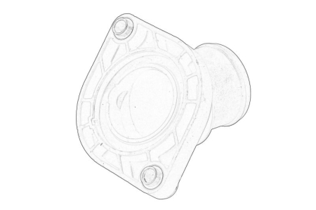 Termostat - Carcasa termostat potrivita DODGE DAKOTA, DURANGO, NITRO, RAM, RAM 1500; JEEP CHEROKEE, COMMANDER, GRAND CHEROKEE II, GRAND CHEROKEE III, LIBERTY 3.7/4.7/4.7ALK dupa 1997