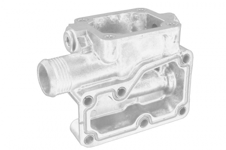 Carcasa termostat potrivit PERKINS potrivit CASE IH C, CX, MX; MASSEY FERGUSON 300, 3000, 4000, 6000 1004-4-G4,0T [1]