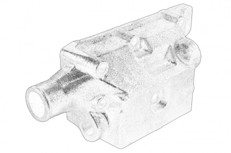 Termostat - Carcasa termostat potrivit URSUS 3822, 3824; AHLMANN AVT1330; BOBCAT 963, 963G; CLAAS 907, 907T, 920, 925, 928, 928 PLUS, 940 GX, 960, 964, 970, 975, C40, C50; JCB 520, 520 S, 520-55, 520-55 FS