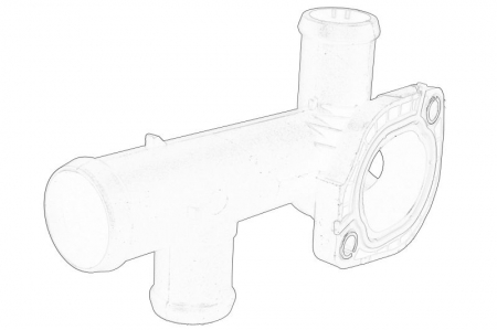 Carcasa termostat potrivit VW CRAFTER 30-35, CRAFTER 30-50 2.0D 05.11-12.16 [1]