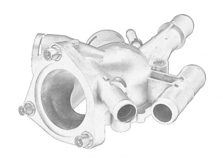 Termostat - Carcasa termostat RENAULT ESPACE III, LAGUNA I, MEGANE I, MEGANE I CLASSIC, MEGANE I COACH, MEGANE SCENIC 1.8/2.0 intre 1993-2003