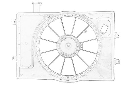 Ventilator - Carcasa ventilator radiator potrivit HYUNDAI ELANTRA VI, I30 1.4/2.0 06.12-12.20