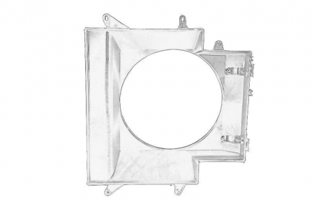Ventilator - Carcasa ventilator radiator potrivit IVECO DAILY III 05.99-07.07