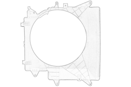 Grile - Carcasa ventilator radiator potrivita IVECO DAILY III, DAILY IV, DAILY V, DAILY VI 2.3D-3.0D dupa 1999
