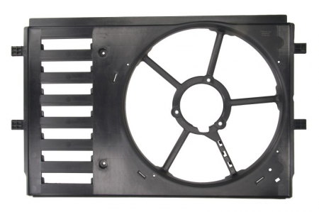 Ventilator - Carcasa ventilator radiator potrivit SEAT IBIZA IV, IBIZA IV SC, IBIZA IV ST, TOLEDO IV; SKODA FABIA II, RAPID, ROOMSTER; VW POLO IV, POLO V 1.2-1.9D 09.02-