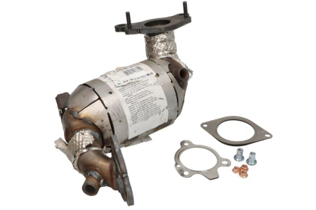 Catalizator - Catalizator fata potrivit Dacia Dokker, Duster, Lodgy, Logan II, Logan Mcv II, Sandero II; Nissan Juke, Pulsar, Qashqai II; Renault Captur I, Clio III, Clio IV dupa 2010 - 0.9 / 1.2, Euro 5, motor max