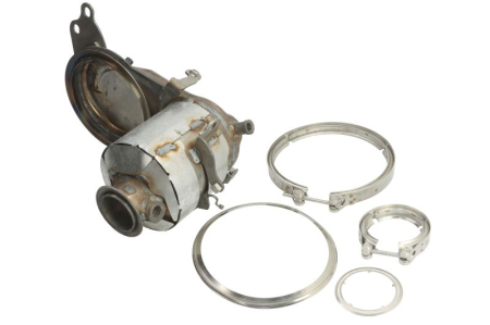 Catalizator - Catalizator potrivit Audi A3; Seat Leon, Leon Sc, Leon St; Skoda Octavia III; VW Golf Alltrack VII, Golf VII, Passat Alltrack B8, Passat B8 2012-2020 - 1.6 diesel / 2.0 diesel, Euro 5, cordierita