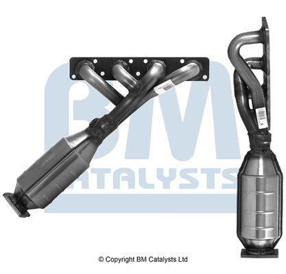 Catalizator - Catalizator potrivit Bmw 1 (E81), 1 (E87), 1 (E88), 3 (E90), 3 (E91) 2004-2013 - 1.6 / 2.0, Euro 4, ceramica, motor max. 2000 cm³