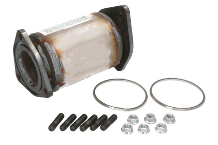 Catalizator - Catalizator potrivit Chevrolet Aveo / Kalos, Lacetti, Nubira, Optra, Rezzo; Daewoo Kalos, Lacetti, Lanos, Nubira dupa 1997 - 1.2-1.6, Euro 4 / · Euro 3, ceramica, motor max. 1600 cm³
