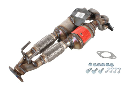 Catalizator - Catalizator potrivit Ford C-MAX II, Focus III, Grand C-MAX 2010-2020 - 1.6 / 1.6 GPL, Euro 6, ceramica, motor max. 1600 cm³