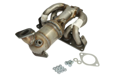 Catalizator - Catalizator potrivit Hyundai Elantra IV, I30; Kia Carens III, Cee'd, Pro Cee'd 2006-2013 - 1.4 / 1.6, Euro 4, ceramica, motor max. 1600 cm³