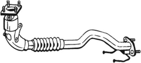 Catalizator - Catalizator potrivit Skoda Octavia II; VW Golf Plus V, Golf V, Passat B3/B4, Touran 1989-2007 - 1.4 / 1.6 / 1.9 diesel, Euro 4, motor max. 1600 cm³