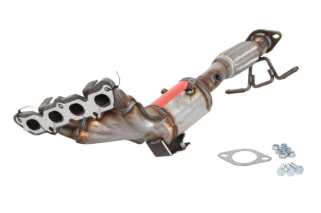 Catalizator - Catalizator potrivit Volvo C30, S40 II, V50; Ford C-MAX, Focus C-MAX, Focus II 2003-2012 - 1.4 / 1.6 / 1.6 GPL, Euro 4, ceramica, motor max. 1600 cm³