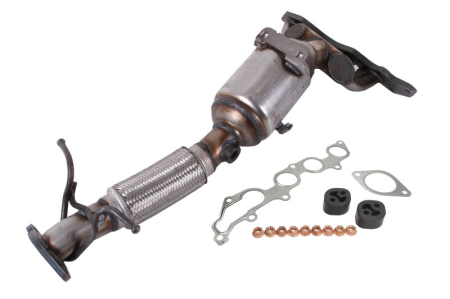 Catalizator - Catalizator potrivit Volvo C30, S40 II, V50; Ford C-MAX, Focus C-MAX, Focus II, Galaxy II, Mondeo IV, S-MAX 2003-2015 - 1.8-2.0 GPL, Euro 4, motor max. 2000 cm³