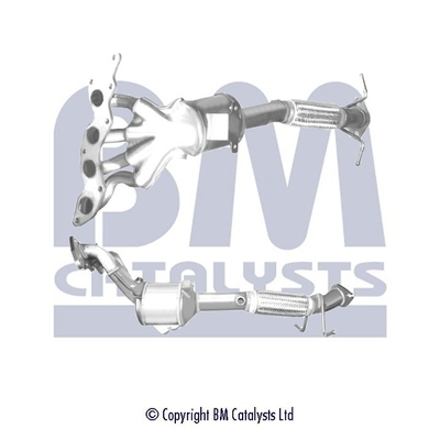 Catalizator potrivit Volvo C30, S40 II, V50; Ford C-MAX, Focus C-MAX, Focus II, Galaxy II, Mondeo IV, S-MAX 2003-2015 - 1.8-2.0 GPL, Euro 5, ceramica, motor max. 2000 cm³ [1]