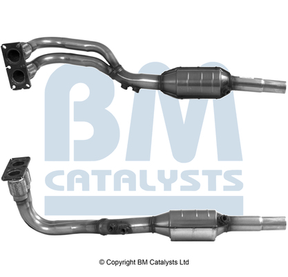 Catalizator potrivit Volvo S40 I, V40 1995-2004 - 1.6 / 1.8 / 2.0, Euro 3, ceramica, motor max. 2000 cm³ [1]