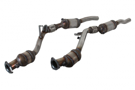 Catalizator - Catalizator set 2 tevi EURO 3/EURO 4 potrivit AUDI A6 C5; SKODA SUPERB I; VW PASSAT B5.5 2.4/2.8 1997-2008