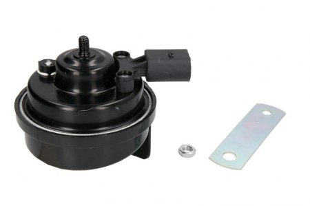 Claxon (150Hz 110dB 12V) potrivit MERCEDES S (C216); BMW 3 (E46); NISSAN MICRA III, PRIMERA; RENAULT CLIO III, CLIO III/HATCHBACK, KANGOO BE BOP, KANGOO EXPRESS, KANGOO II, MODUS 03.93- [1]