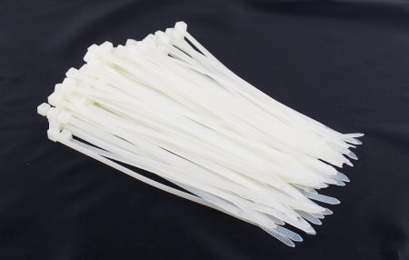 Colier furtun 100buc., culoare: alb, latime 4,8 mm, lungime 250mm, max diam 60mm, material: plastic / poliamida 6.6 [1]