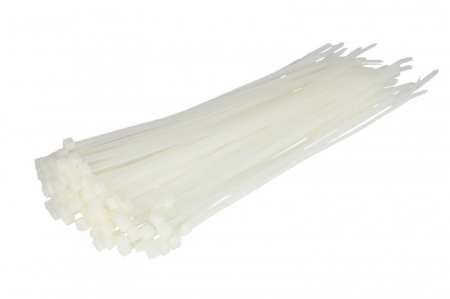 Consumabile service - Colier furtun 100buc., culoare: alb, latime 4,8 mm, lungime 300mm, max diam 88mm, material: plastic / poliamida 6.6