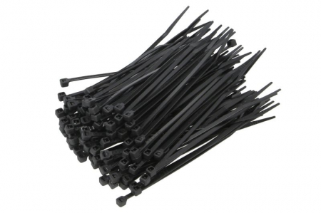 Consumabile service - Colier furtun 100buc., culoare: negru, latime 2,5 mm, lungime 100mm, material: poliamida 6.6