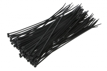 Consumabile service - Colier furtun 100buc., culoare: negru, latime 2,5 mm, lungime 200mm, material: poliamida 6.6