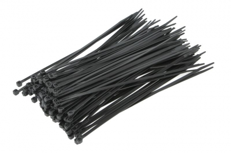 Echipamente - Colier furtun 100buc., culoare: negru, latime 3,6 mm, lungime 200mm, material: poliamida 6.6