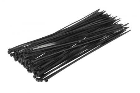 Echipamente - Colier furtun 100buc., culoare: negru, latime 3,6 mm, lungime 250mm, material: poliamida 6.6