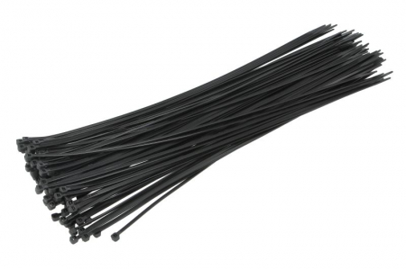 Echipamente - Colier furtun 100buc., culoare: negru, latime 3,6 mm, lungime 370mm, material: poliamida 6.6