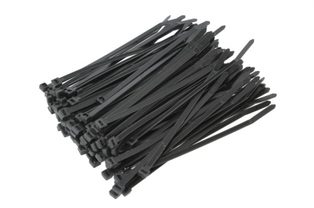 Echipamente - Colier furtun 100buc., culoare: negru, latime 4,8 mm, lungime 160mm, material: poliamida 6.6