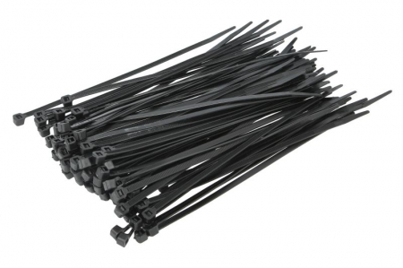 Echipamente - Colier furtun 100buc., culoare: negru, latime 4,8 mm, lungime 200mm, material: poliamida 6.6