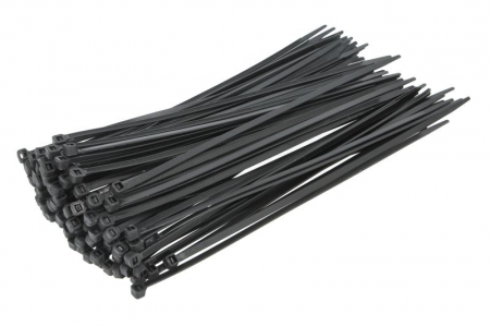 Echipamente - Colier furtun 100buc., culoare: negru, latime 4,8 mm, lungime 250mm, material: poliamida 6.6